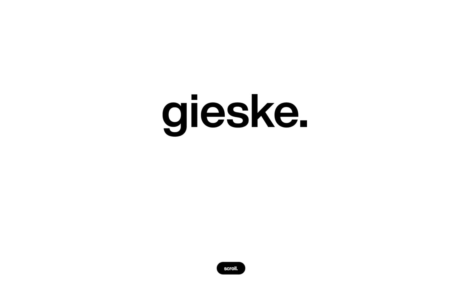 Startbildschirm der Gieske-Studios-Website